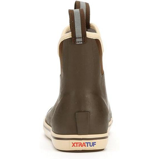 Xtratuf Men's 6" Ankle Deck Waterproof Boot - Chocolate / Tan - 22734  - Overlook Boots