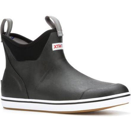 Xtratuf Women's 6" Ankle Deck Waterproof Boot - Black - XWAB-000 5.0 / Black - Overlook Boots