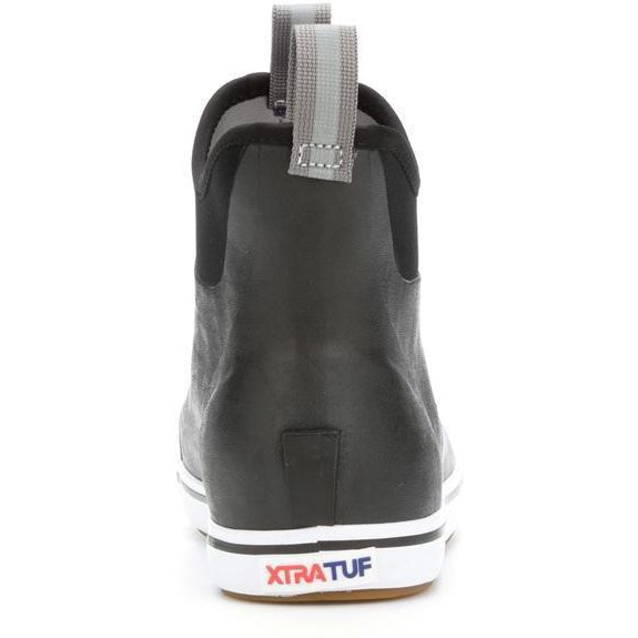 Xtratuf Men's 6" Ankle Deck Waterproof Slip On Shoe - Black - 22736  - Overlook Boots