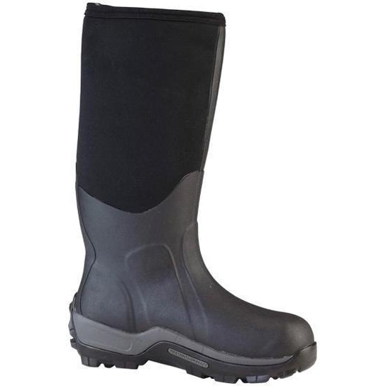 Muck Men's Arctic Sport Tall 17" WP Pull-On  Rubber Work Boot- Black- ASP-000A  - Overlook Boots