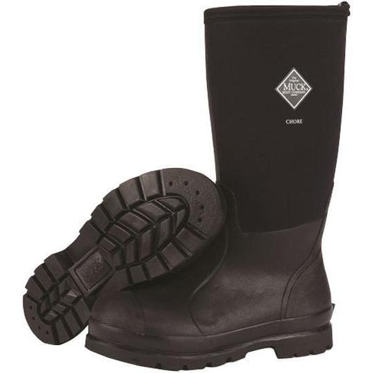 Muck Men's Chore Tall 17" WP Rubber Work Boot - Black - CHH-000A  - Overlook Boots