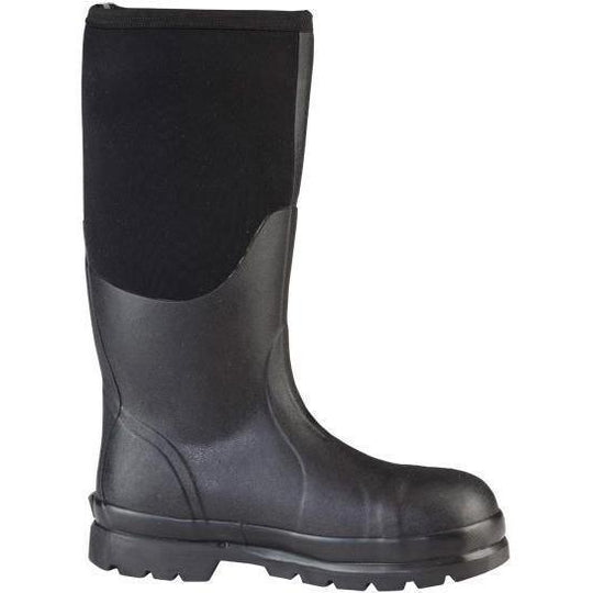 Muck Men's Chore 16" Steel Toe Waterproof Rubber Work Boot - Black - CHS-000A - Overlook Boots