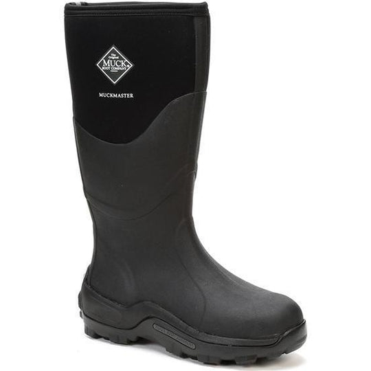 Muck Men's Muckmaster Tall 16" Waterproof Rubber Work Boot - Black - MMH-500A 5 / Medium / Black - Overlook Boots