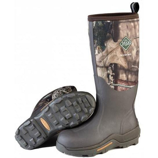 Muck Men's Woody Max WP Rubber Hunt Boot - Bark/Mossy Oak - WDM-MOCT 5 / Medium / Mossy Oak - Overlook Boots