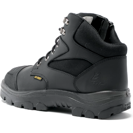 Steel Blue Men's Parkes Side Zip WP Steel Toe Hiker Work Boot - Black - 812968  - Overlook Boots