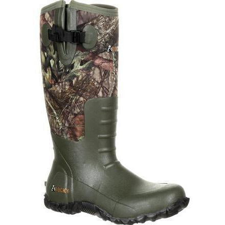Rocky Men's Core Rubber 19" WP Rubber Hunt Boot - Mossy Oak Camo - RKS0350 8 / Medium / Mossy Oak - Overlook Boots