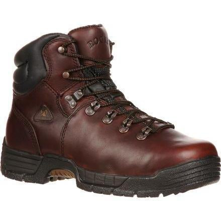 Rocky Men's Mobilite 6" Waterproof Work Boot - Brown - FQ0007114 8.0 / Medium / Brown - Overlook Boots