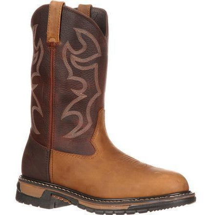 Rocky Men's Original Ride Branson Roper Western Boot Brown - FQ0002732 7.5 / Medium / Brown - Overlook Boots