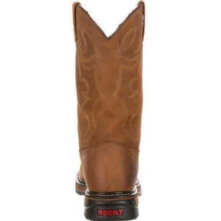 Rocky Men's Original Ride Branson Roper Western Work Boot - Brown FQ0002733  - Overlook Boots
