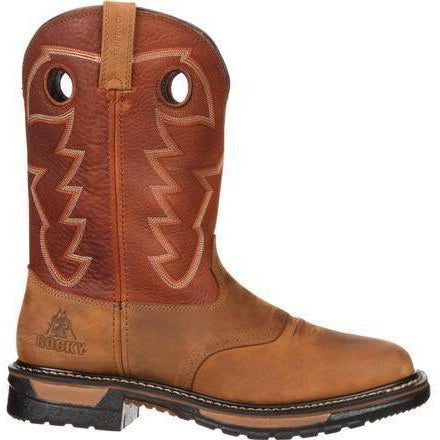 Rocky Men's Original Ride Waterproof Western Boot - Brown - RKYW039  - Overlook Boots