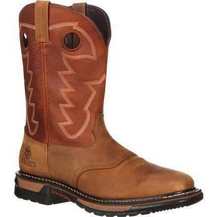 Rocky Men's Original Ride Waterproof Western Boot - Brown - RKYW039 7.5 / Medium / Brown - Overlook Boots