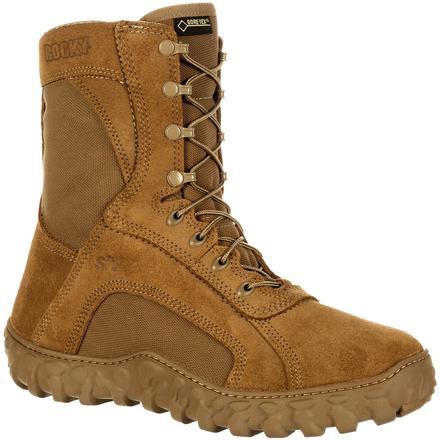 Rocky Men's S2V Gore-Tex Waterproof Insulated Military Boot - Brown- RKC055 3.0 / Medium / Wheat - Overlook Boots