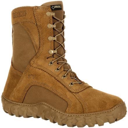 Rocky Men's S2V Gore-Tex WP Insulated Military Boot - Brown- RKC055 7.5 / Medium / Wheat - Overlook Boots