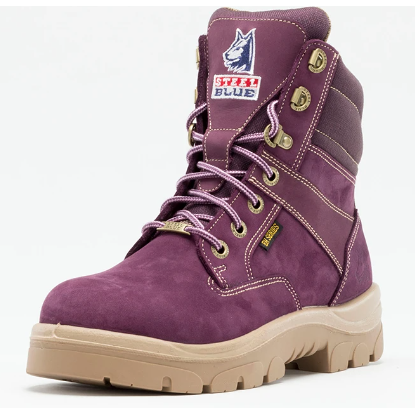 Steel Blue Women's Southern Cross Side Zipper Steel Toe Work Boot - Purple - 892861 - Overlook Boots