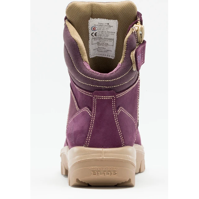 Steel Blue Women's Southern Cross Side Zipper Steel Toe Work Boot - Purple - 892861 - Overlook Boots