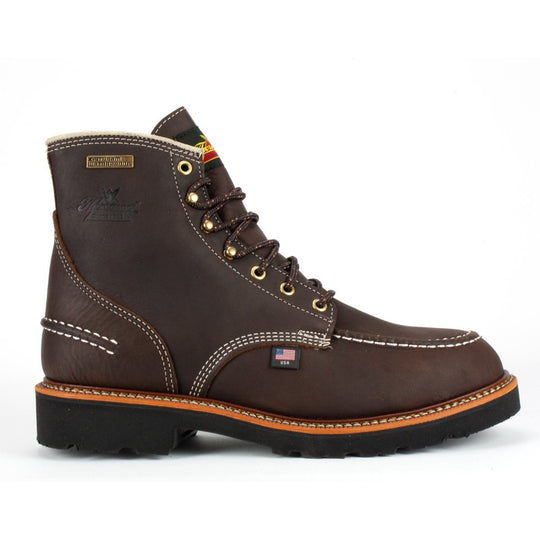 Thorogood Men's Flyway 6" USA Made Waterproof Work Boot - Brown - 814-4140 - Overlook Boots