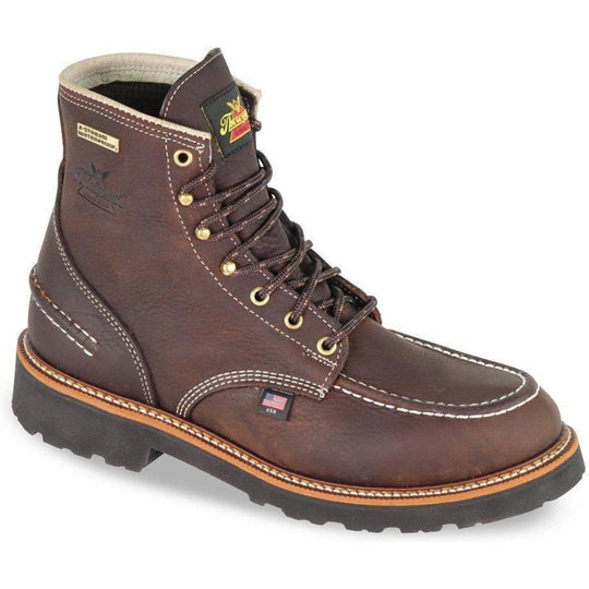 Thorogood Men's Flyway 6" USA Made Waterproof Work Boot - Brown - 814-4140 - Overlook Boots