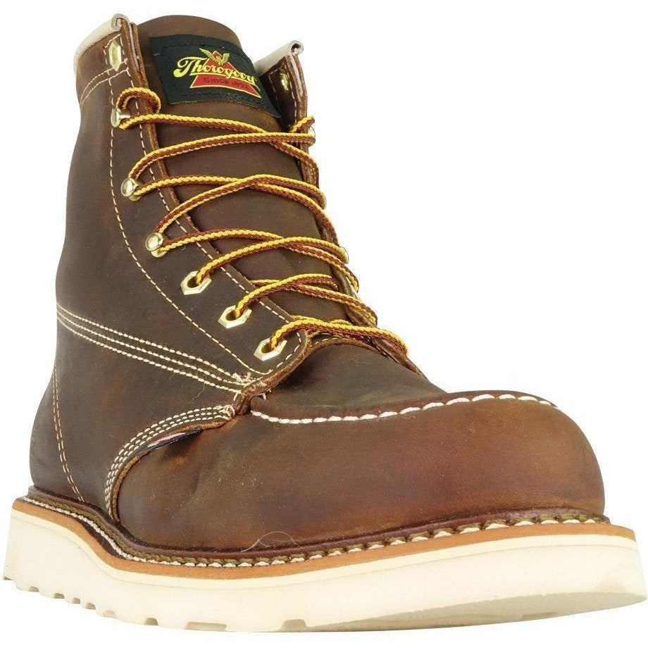 Thorogood Men's USA Made Amer. Heritage 6" Moc Toe Wedge Work Boot 814-4203  - Overlook Boots