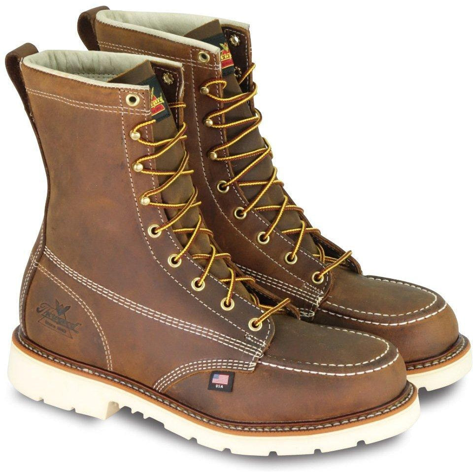 Thorogood Men's USA Made Amer. Heritage 8" Stl Toe Work Boot 804-4378 7 / Medium / Brown - Overlook Boots