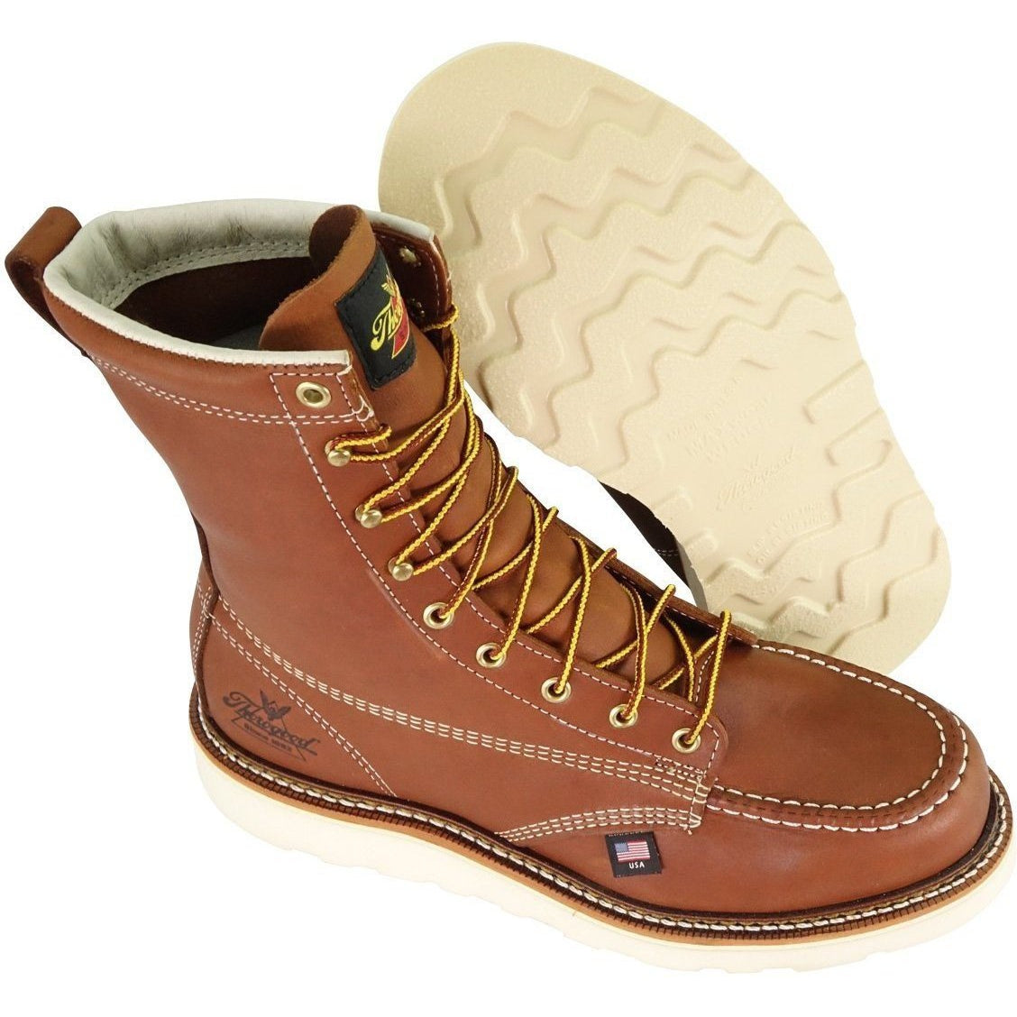 Thorogood Men's USA Made American Heritage 8" Wedge Work Boot - 814-4201  - Overlook Boots