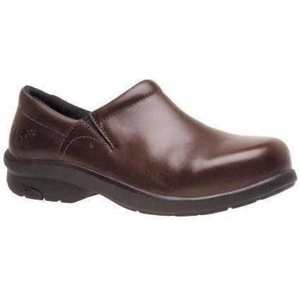 Timberland PRO Women's Newbury Alloy Toe Slip On Work Shoe TB085599214 5.5 / Medium / Brown - Overlook Boots