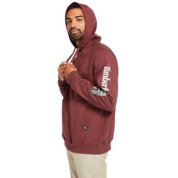 Timberland Pro Men's HH Sport Work Pullover - Maroon - TB0A1HVY644  - Overlook Boots
