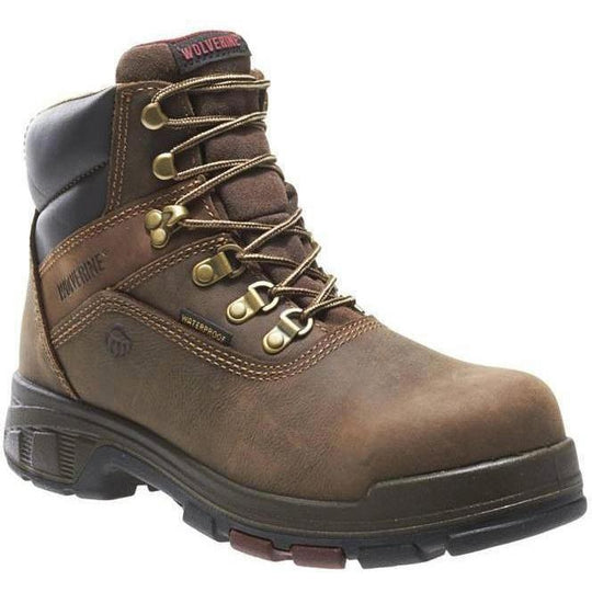 Wolverine Men's Cabor EPX 6" Composite Toe Waterproof Work Boot - Brown - W10314 7.0 / Medium / Brown - Overlook Boots