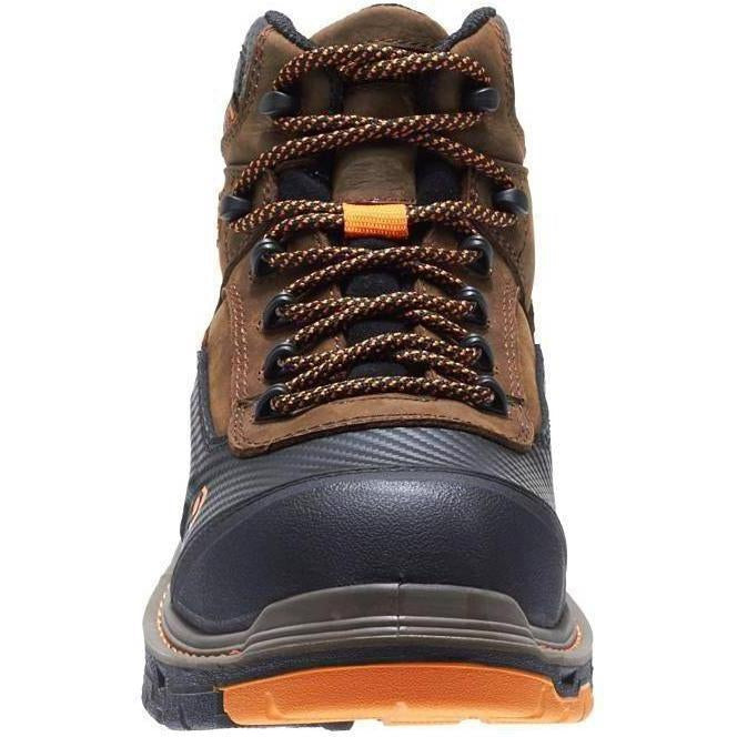 Wolverine Men's Overpass Safety Toe 6" Waterproof Work Boot - Brown - W10717 - Overlook Boots