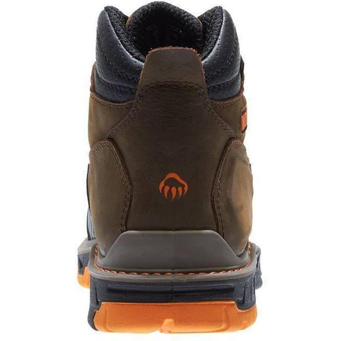 Wolverine Men's Overpass Safety Toe 6" WP Work Boot - Brown - W10717  - Overlook Boots