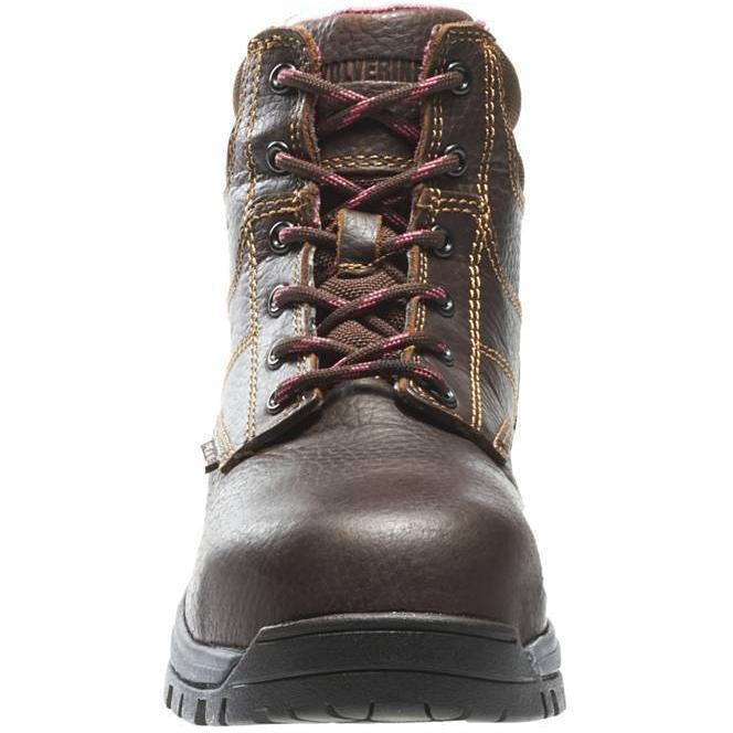 Wolverine Women's Piper 6" Comp Toe WP EH Work Boot - Brown - W10180  - Overlook Boots